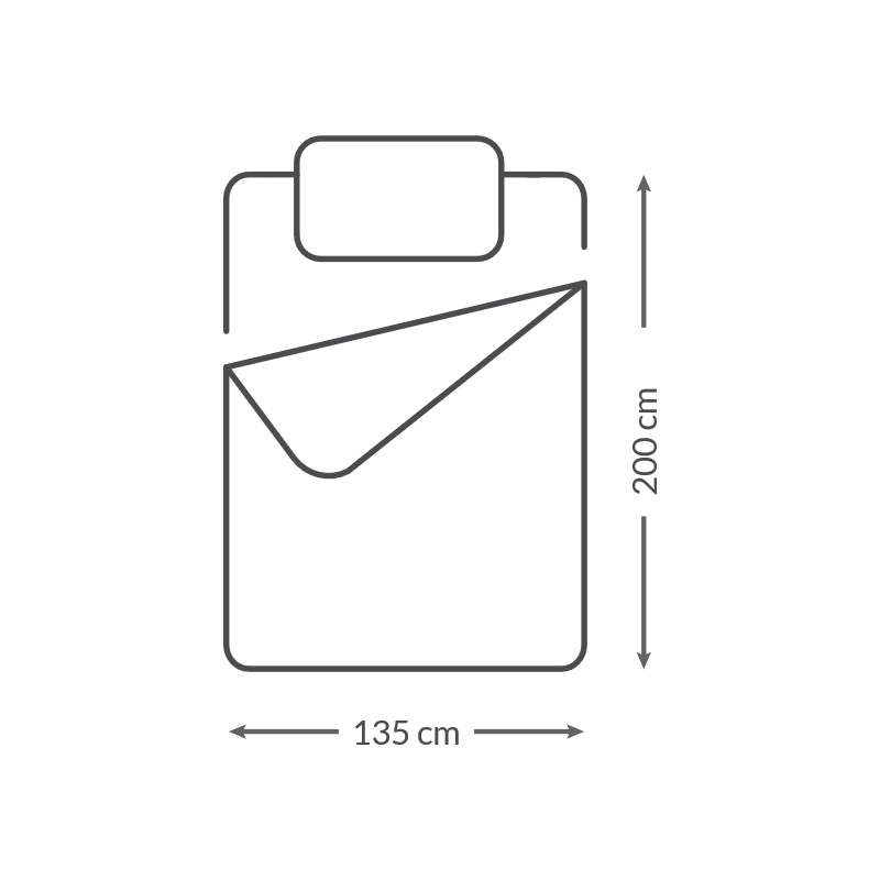 135cm 200cm single size guide leruum