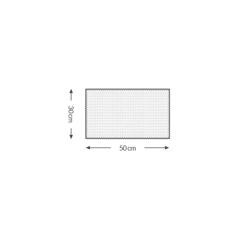 50cm 30cm waffle hand towel size guide