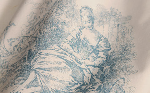 leruum bci cotton blue toile de jouy